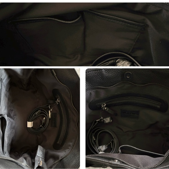 Io Pelle rare black Teddy bears embossed leather tote - Picture 14 of 16